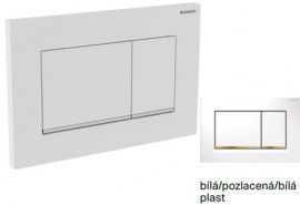 Ovládací tlačítko Geberit Sigma30 2-M bílá/zlatá/bílá   115.883.KK.1